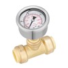 MEASUREMAN Push to Connect Pressure Gauge 0-200Psi Stainless Steel Vibration