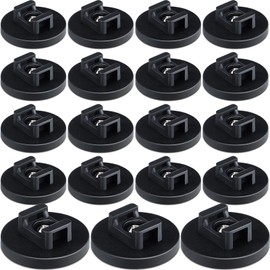 Yookeer 30 Pcs Magnetic Zip Tie Mount Base Black Magnetic Cable Clips Wire Holder Multipurpose Cable Ties Management Base Electrical Supplies for Wire (43 mm)