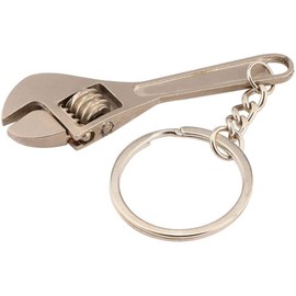 BWESOO Mini Spanner Wrench,Copper Multifunctional Mini Metal Adjustable Creative Tool Wrench Spanner Key Chain Ring Keyring Adjustable Pocket Tools Practical Adjustable Wrenches Convenient