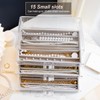 YUFONG Necklace Holder Organizer, Dustproof Necklace Box Velvet Necklace Organizer