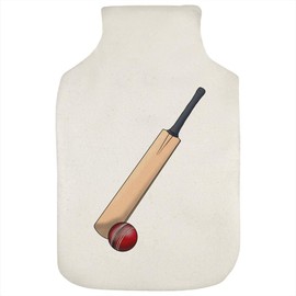 'Cricket Bat & Ball' Hot Water Bottle Cover (HW00027701)
