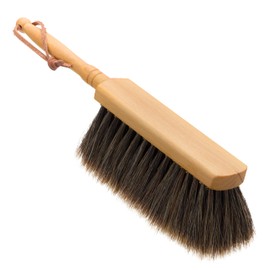 REDECKER Horsehair Hand Brush with Oiled Beechwood Handle, 11-3/4-Inches - Horsehair Brush for Kitchen - Hand Brush Horse Hair Wooden - Horse Hair Hand Broom - Horse Hair Bench Brush
