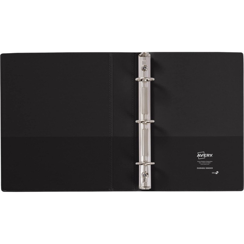 Avery 17167 Mini Size Durable View Binder w/Round Rings, 8