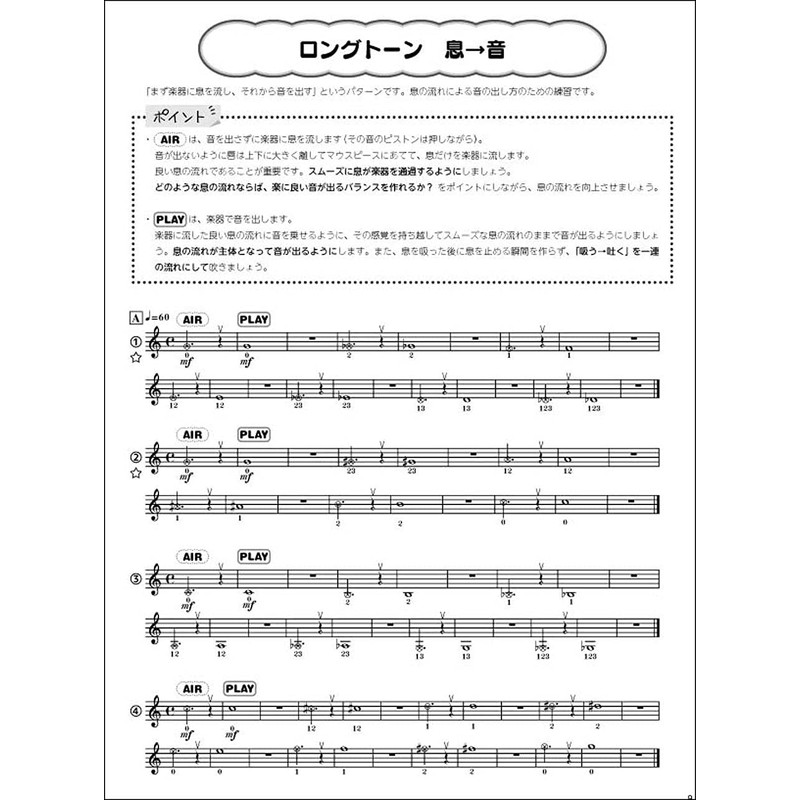 トランペット つらくない! ロングトーン練習 -音楽的かつ無理なく吹けるトレーニング・ブック-
