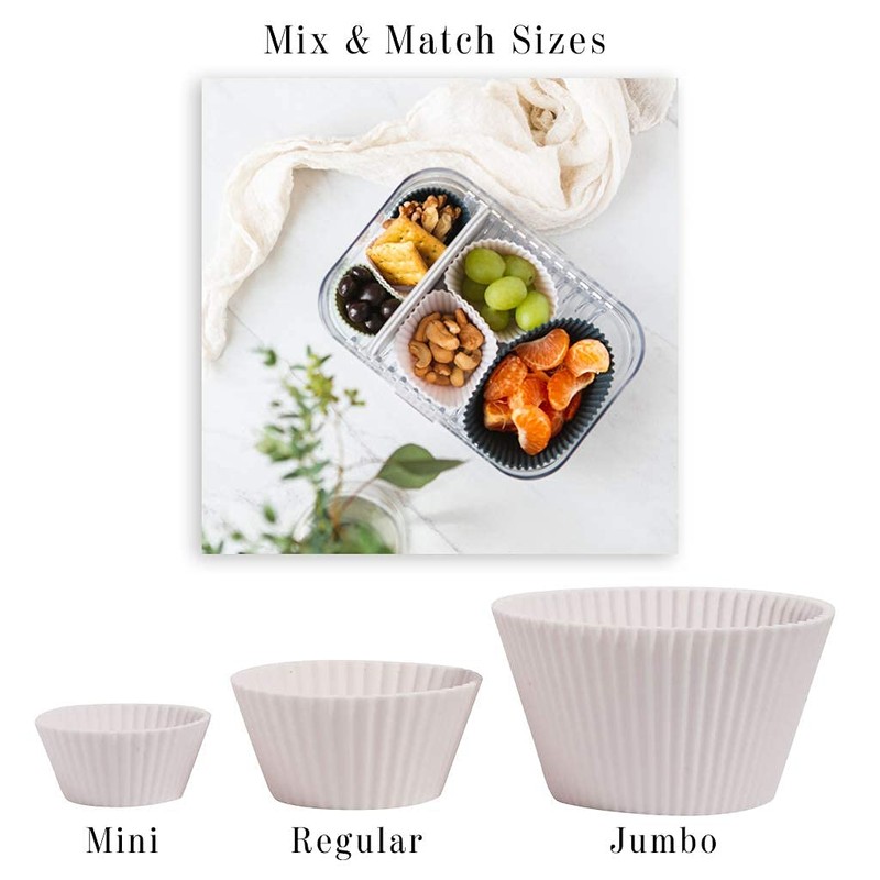 The Silicone Kitchen Reusable Silicone Baking Cup Silicone Muffin Liners