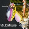 QualyQualy Trout Lures Fishing Spinnerbaits 5pcs Brass Hard Metal Spinner