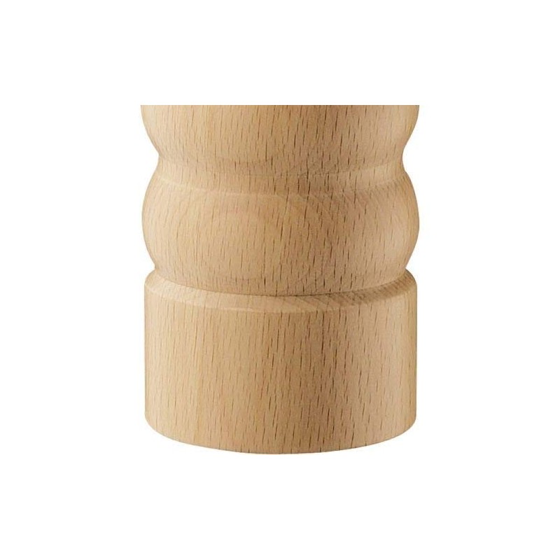 Zassenhaus Berlin Wood Pepper Mill, Refillable Pepper Grinder, 4.7-Inch, Natural