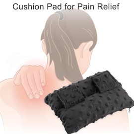 HapiPoppy Strap Cushion for Arm Sling, Shoulder Brace Carry Strap Pillow Arm Elbow Wrist Injury Support Strap Pad Padding Pillow for Women Men and Kids Minky Dot Black