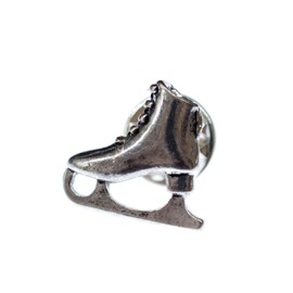 Miniblings Ice Skate Brooch Pin Badge Figure Skating Winter – Handmade Fashion Jewellery I Lapel Pin Button Pins, Metal, silver, not known