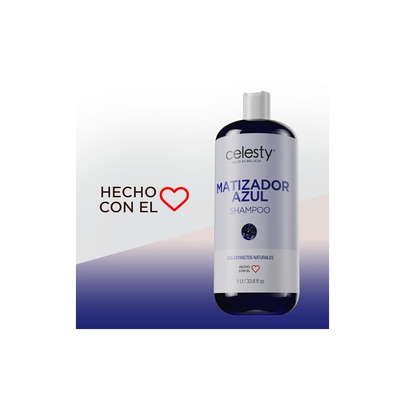CELESTY Shampoo Matizador - Variedad Amarillo Azul Morado Negro Rojo