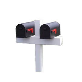 Handy Post Double 54-in x 31-in Heavy Duty White Vinyl Mailbox Post Sleeve (mailboxes not Included)