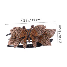 VICASKY 1Pc Rhinestone Bow Duckbill Clip for Women Elegant Hairpiece Stylish Design for Everyday Use present for Friends and Family