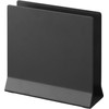 Yamazaki 4499 Slim Laptop Stand, Black, Approx. W 6.3 x D 2.2 x H 6.0 inches (16 x 5.7 x 15.2 cm), Tower Tower Laptop Storage, Vertical Placement, Space Saving