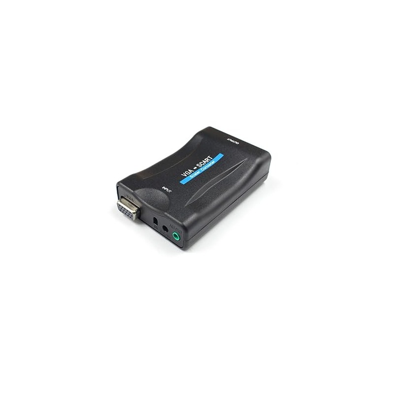 TEHAUX Vga to Scart Converter Adapter Video Signal Transcoder for