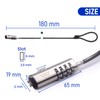 Ewent Security Cable with Combination Lock,Universal Security Cable for Notebooks,Laptops,PCs,Projectors,Tablet