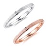 PAURO Women's Stainless Steel 2MM Thin Rose Gold Silver Stackable