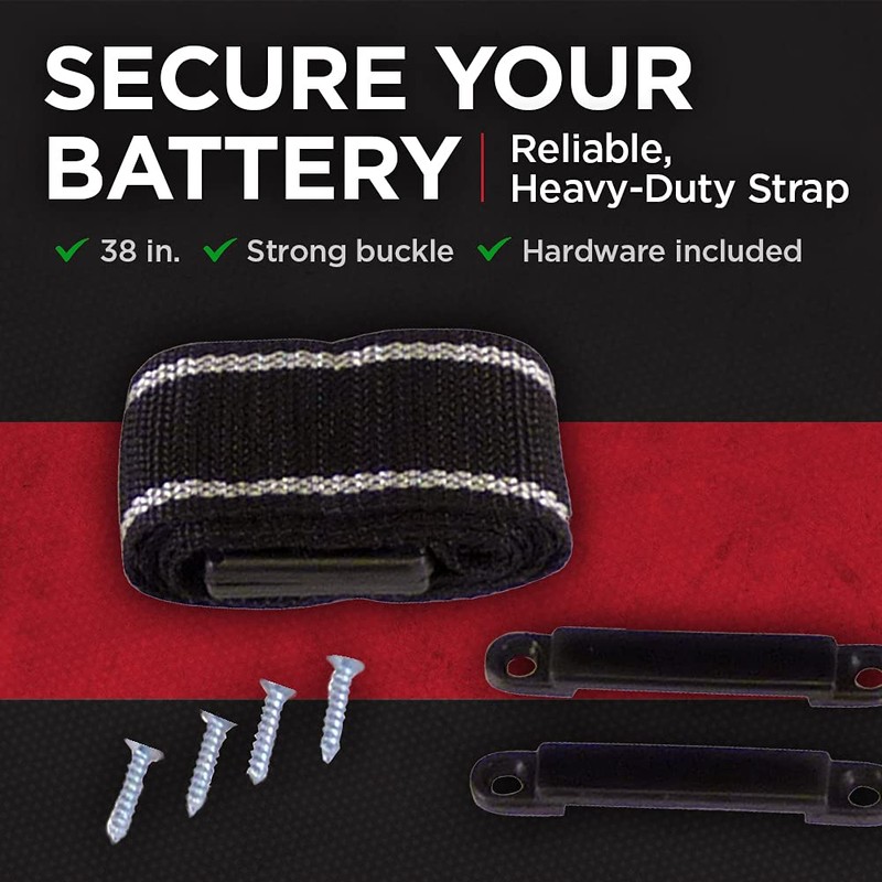 Schumacher BAF-SK1 Battery Box Strap - 38-Inch - Mountable and