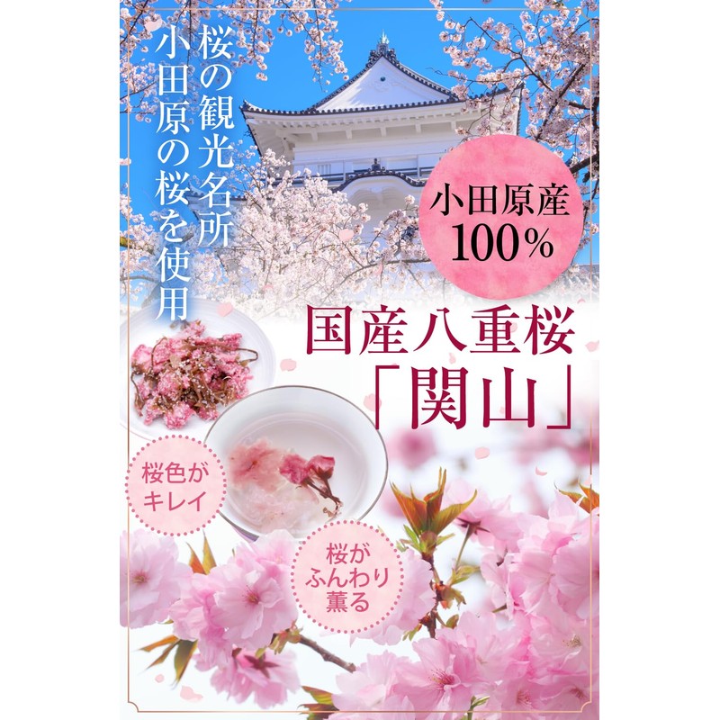 Sakura Salted Vegetables 100% Domestically Produced, Using Double-Blossom Sakura with