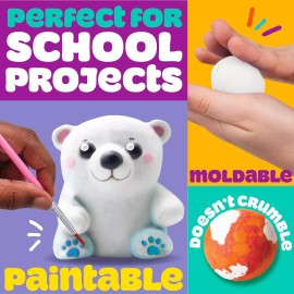 Play-Doh Air-Dry Clay Bucket Arts & Crafts Supplies for Kids 2.5lbs White Bucket