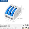 GKEEMARS 50 Pcs Wire Connector 222-413, Compact Splicing Connectors for