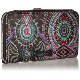 Sakroots Artist Circle Large Smartphone Crossbody, Onyx Wanderlust