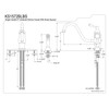 Kingston Brass KS1572BLBS Heritage Single-Handle 8" Centerset Kitchen Faucet with
