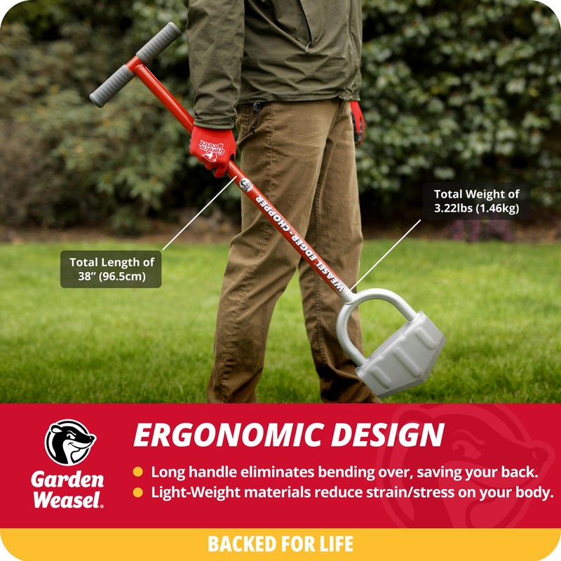 Garden Weasel Edger-Chopper - Long Handle | Garden Beds, Patios,