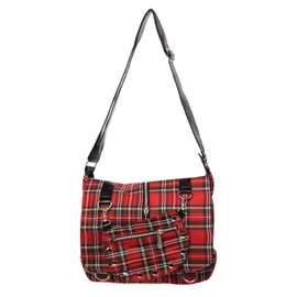Banned Apparel Tartan/Checked Cross Body Rockabilly Shoulder Bag Small
