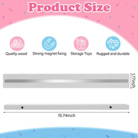 RZYLKA for Tonies Box Tonies Shelf Tonies Storage Wall Mounted Set of 2, for Tonie Storage Shelf Magnetic, Compatible with Tonie Box Player Character for Children Room (Gray)