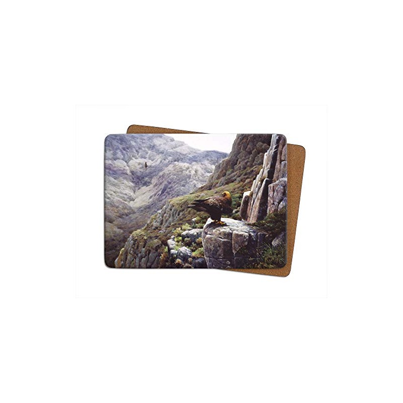 Julian Friers Golden Eagle Large Table Mats by Wildlife Artist