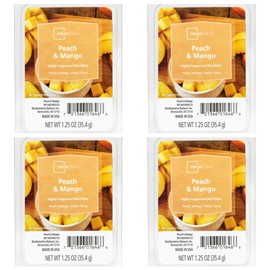 Mainstays Scented Wax Cubes, 1.25 oz, 4-Pack, Peach Mango