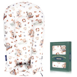 MEXXI Infant Lounger Baby Nest Replacement Cover | Hypoallergenic | Premium | [Fits Dockatot Deluxe+] (Cover Only) (Travel Bear)