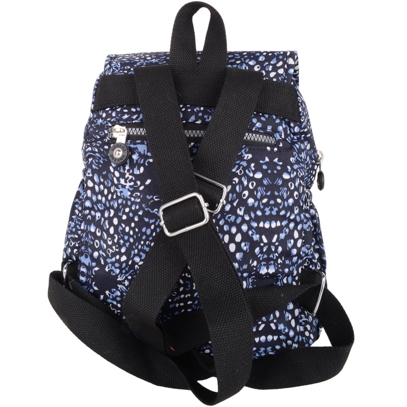 Valita Womens Lightweight Medium Patterned Work/Travel Backpack/Rucksack - Grey White