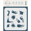 Grunge Blots Stencil 16.5 x 16.5 cm (M) - Mixed
