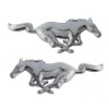 Maryland Mustang NEW! Mustang Chrome Running Horse Pony Emblems Pair