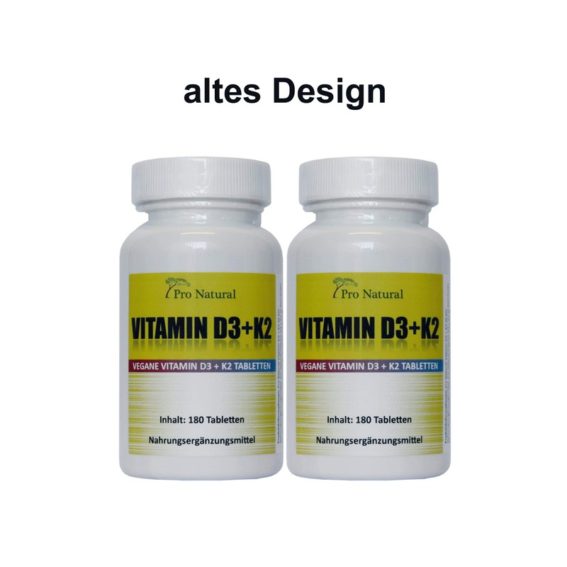 Vitamin D3 5000 IU (Cholecaliferol) + Vitamin K2 MK7 (All-Trans