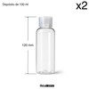 TECHZOCO Reisespender, Shampoo-Spender, 100 ml, Kosmetikflasche, geeignet für Flugreisen, 2