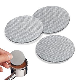 COTIACCV 3 Puck Screen, Pantallas de Disco Espresso, Acero Inoxidable 316 Puck Screen, 1,7 mm de Grosor, 150μm Filtro de Finura para Espresso Portafilter Filter Basket.(51mm)