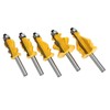 5pcs 8mm Shank Handrail Router Bit Cabinet Door Top Line