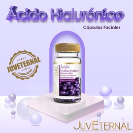 Juveternal |Cápsulas Faciales Ácido Hialurónico | 2x1 | 90 cáps c/u |Hidrata|Reafirma y Retexturiza la piel|