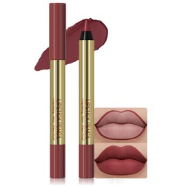 HHLTOH Matte Lip Liner – Sharpenable, Professional Waterproof & Smudge-Proof, Velvet Matte, Long-Lasting Color Lock, Daily Wear, Ideal for Bold & Chic Makeup Looks, Wine Red (Shade 05)