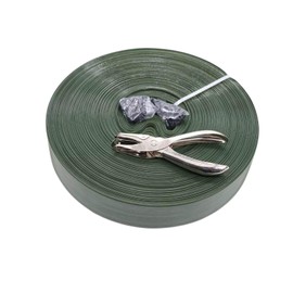 Evecad 246ft x 0.15ft Chain Link Fence Privacy Tape, Chain Link Fence Slats, Fence Covering Privacy, 200PCS Connector Pins & Puncher Included (Green)