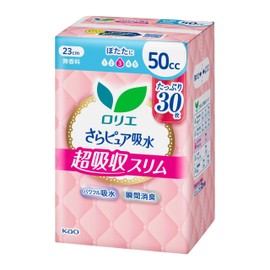 Kao Lorie Smooth Pure Super Absorbent, 1.7 fl oz (50 cc), 30 Sheets
