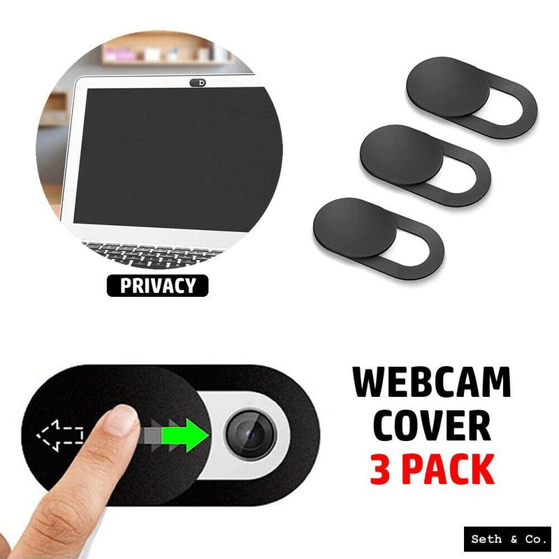 TopHomer Webcam Cover Slider, 6 Pieces Camera Blocker for Privacy,