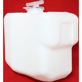 DAT AUTO PARTS Coolant Recovery Radiator Overflow Bottle With Cap Replacement For 2002 - 2006 Toyota Camry 2004 - 2008 Toyota Solara White Textured TO3014119 16470AA020