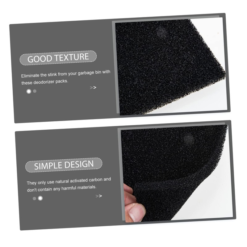 Alipis Charcoal Filter Trash Can Pad Odor for Kitchen Bathroom