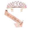 Rose Gold 30th Birthday Sash, Tiara, and Sash Set for