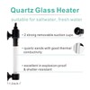 hygger 50W Mini Inline Quartz Glass Aquarium Heater with External