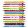 Jxueych 12pcs Cute Inspirational Quotes Ballpoint Pen Set for Teacher