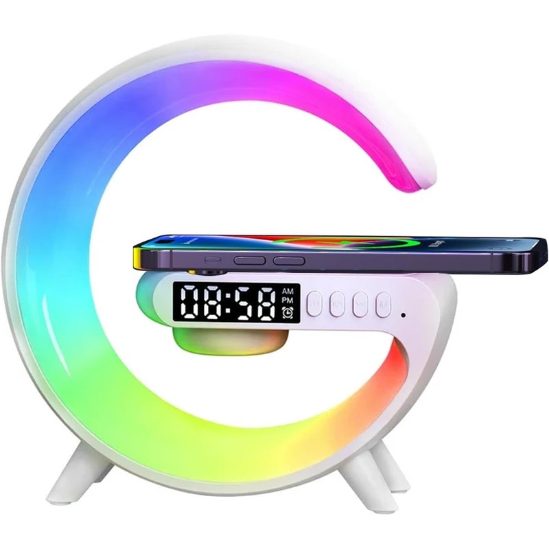 Mini Wireless Speaker Charger, Atmosphere Light with Wireless Charging Function